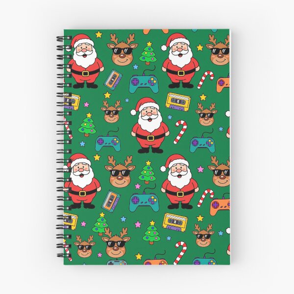 Item preview, Retro 90s Christmas Pattern designed and sold by Funky Mobile Studio.