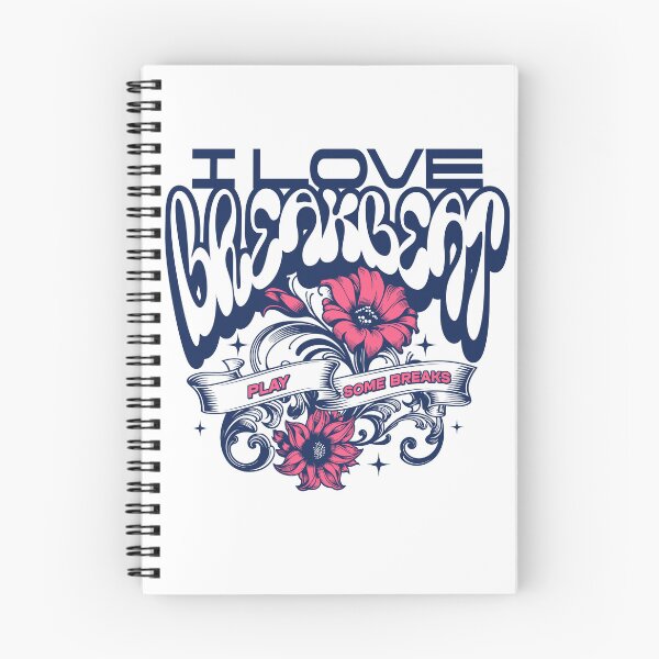 Item preview, BREAKBEAT - I love Floral Breaks (Navy) designed and sold by Discothreadz.