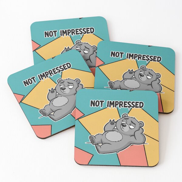 Item preview, Not Impressed Bored Bear Cartoon designed and sold by Taridesign.