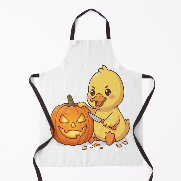 Item preview, Cute Duck Carving Halloween Pumpkin designed and sold by Ella_Sketch.