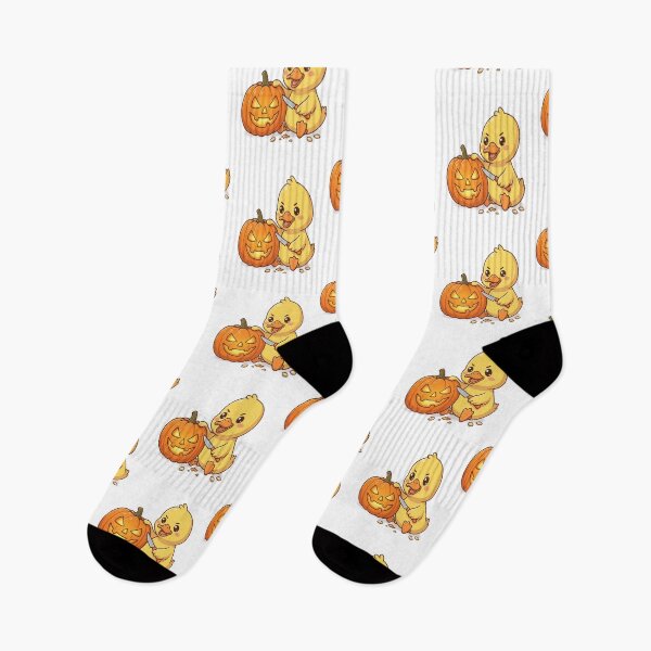 Item preview, Cute Duck Carving Halloween Pumpkin designed and sold by Ella_Sketch.