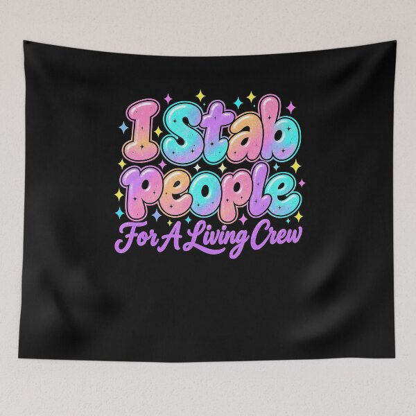 Item preview, I Stab People For A Living Crew Phlebotomist Work Humor designed and sold by Tomtomatos.