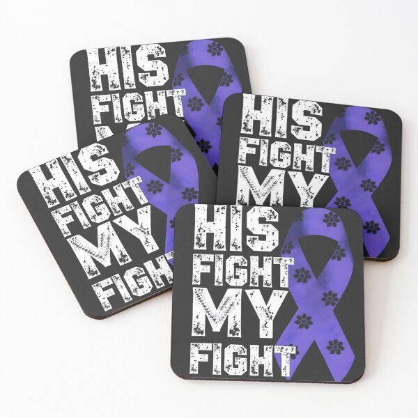 Item preview, His Fight My Fight Breast Cancer Awareness Ribbon designed and sold by BUNNIES-EL.