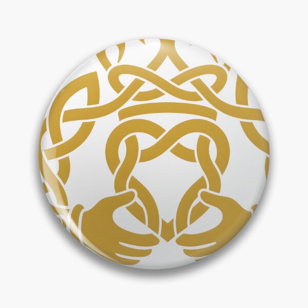 Item preview, Golden Knotwork Claddagh designed and sold by Freckled-Monkey.