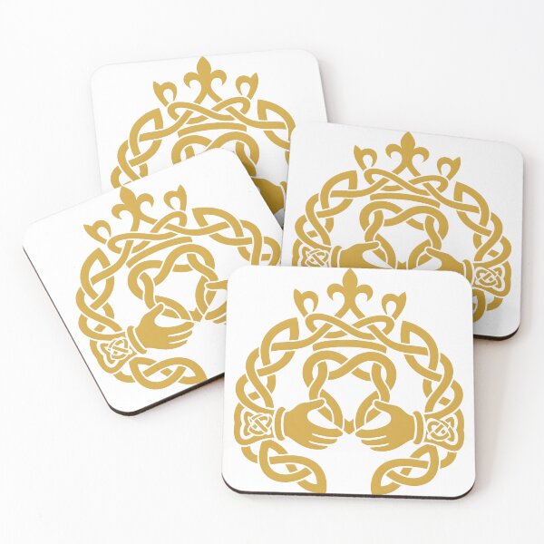 Item preview, Golden Knotwork Claddagh designed and sold by Freckled-Monkey.