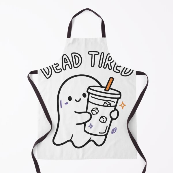 Item preview, Dead Tired Cute Ghost Iced Coffee Halloween Tee designed and sold by A Light Worker.