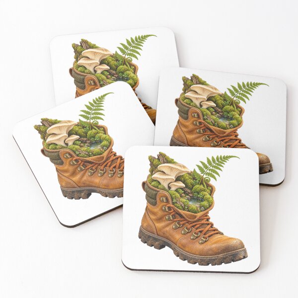 Item preview, Moss Garden Hiking Boot Woodland Terrarium designed and sold by Drip stamp.