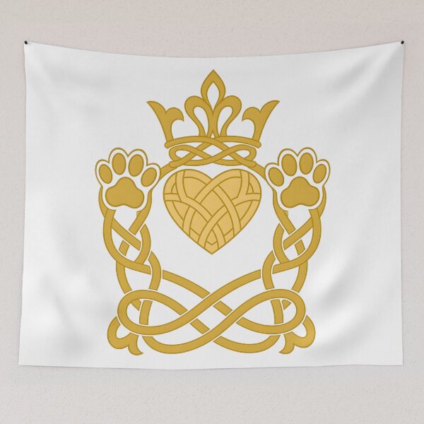 Item preview, Paw Print Claddagh designed and sold by Freckled-Monkey.