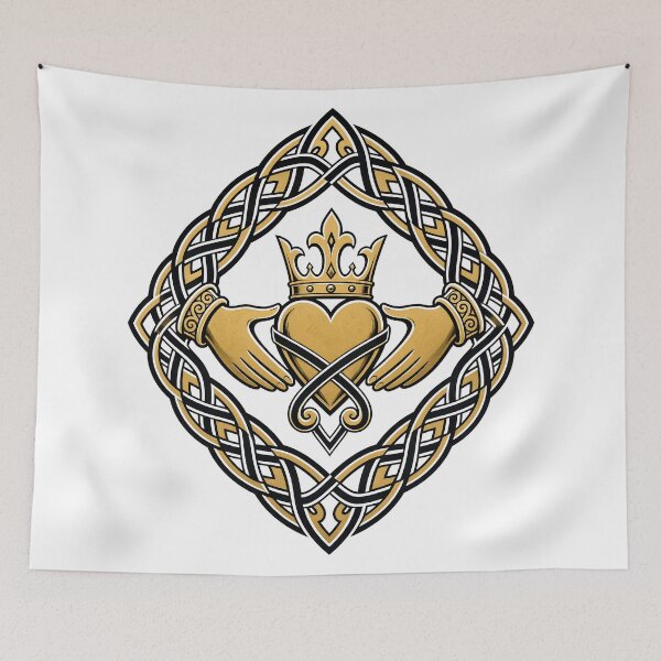 Item preview, Blackwork Claddagh designed and sold by Freckled-Monkey.