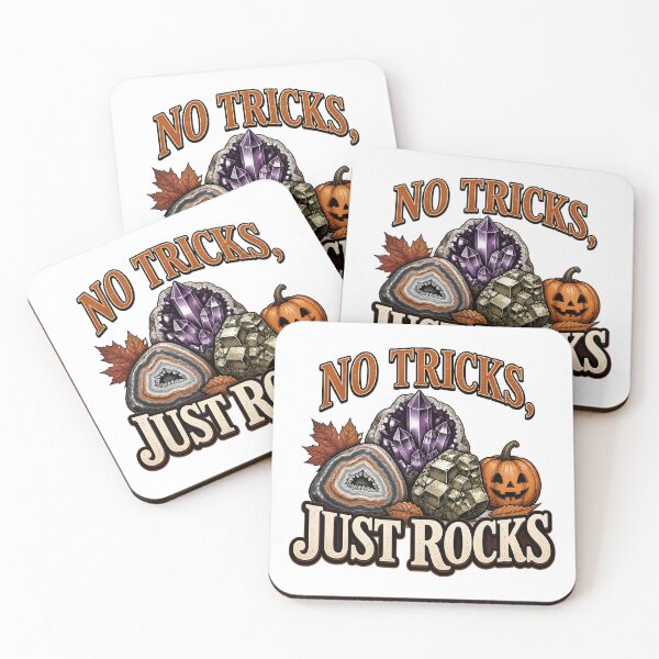 Item preview, No Tricks, Just Rocks – Funny Geologist and Mineral Collector Halloween Gift designed and sold by CuteDesignables.