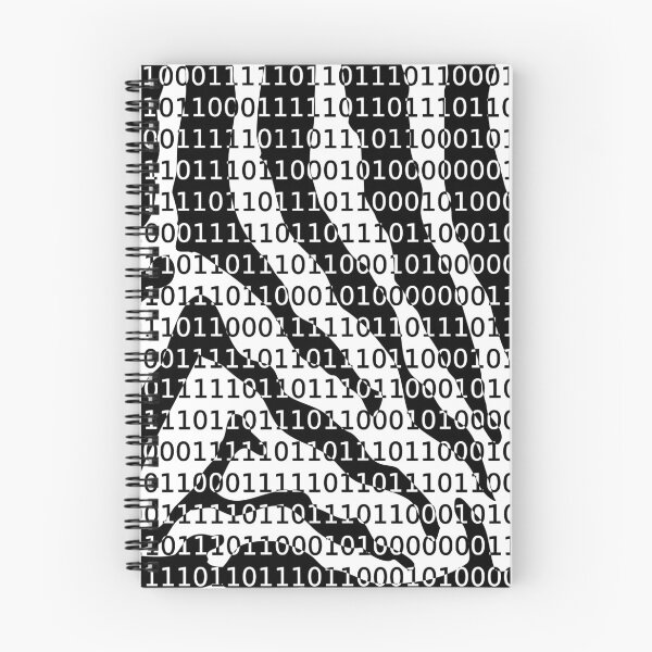 Item preview, Black and White Zebra Binary Code designed and sold by Almdrs.