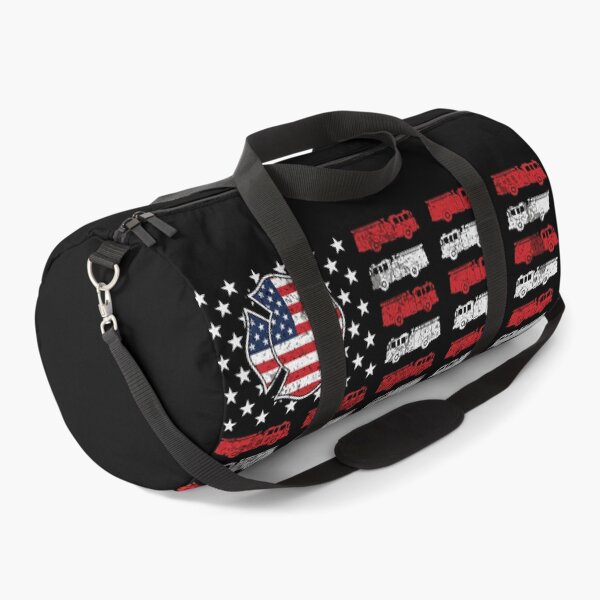 Item preview, Vintage American Flag Fire Trucks - Retro Firefighter designed and sold by Marshallamoakohene.
