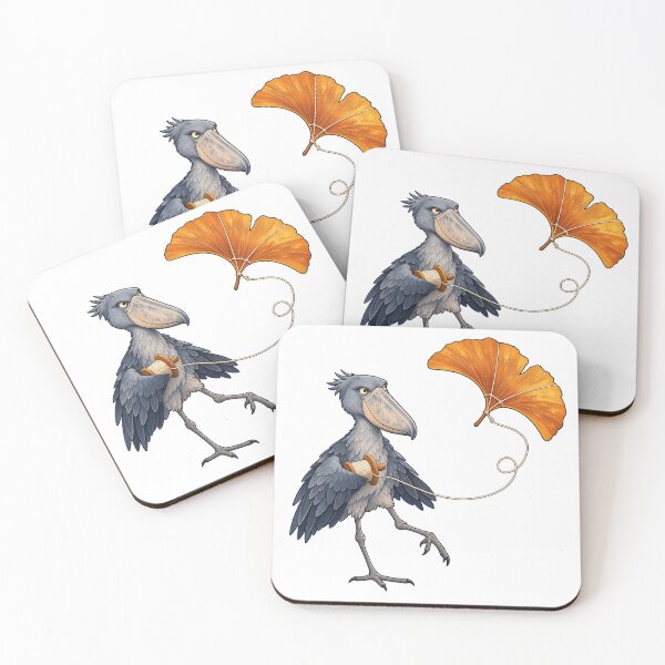Item preview, Shoebill Bird Flying a Leaf Kite designed and sold by Drip stamp.