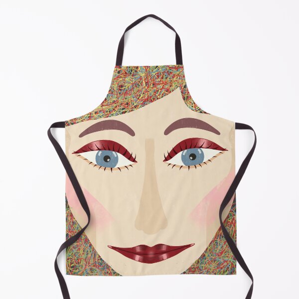Item preview, A woman’s face with colourful hair designed and sold by byArek.