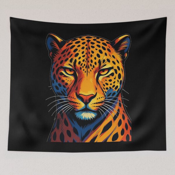 Item preview, Anime Cheetah Art – Fast and Fierce Wild Cat Manga Illustration designed and sold by JeraiffsonCorner .