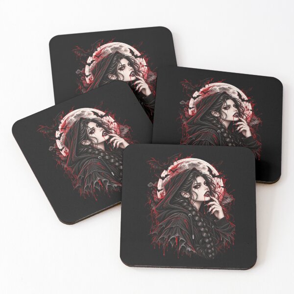 Item preview, Modern Vampire Girl – Gothic Anime Horror Art designed and sold by Twixly.