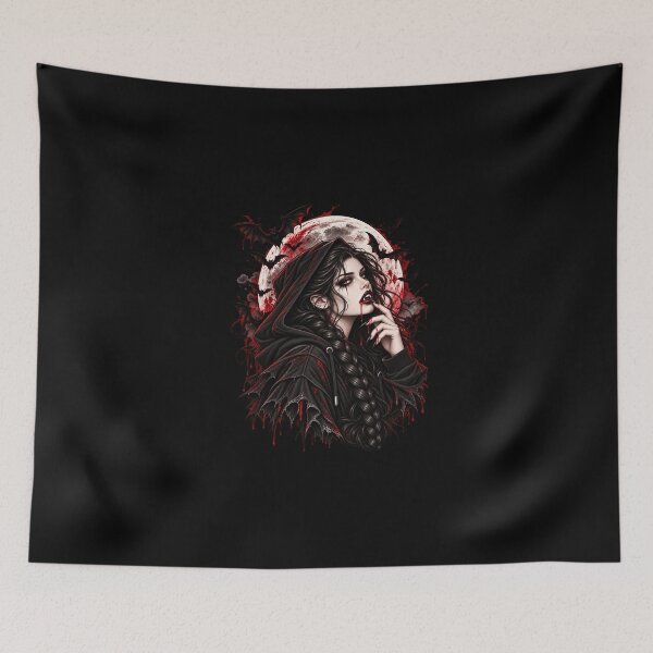 Item preview, Modern Vampire Girl – Gothic Anime Horror Art designed and sold by Twixly.
