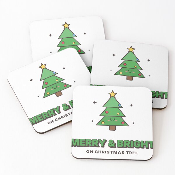 Item preview, Merry and Bright Cute Kawaii Christmas Tree designed and sold by kassimis.