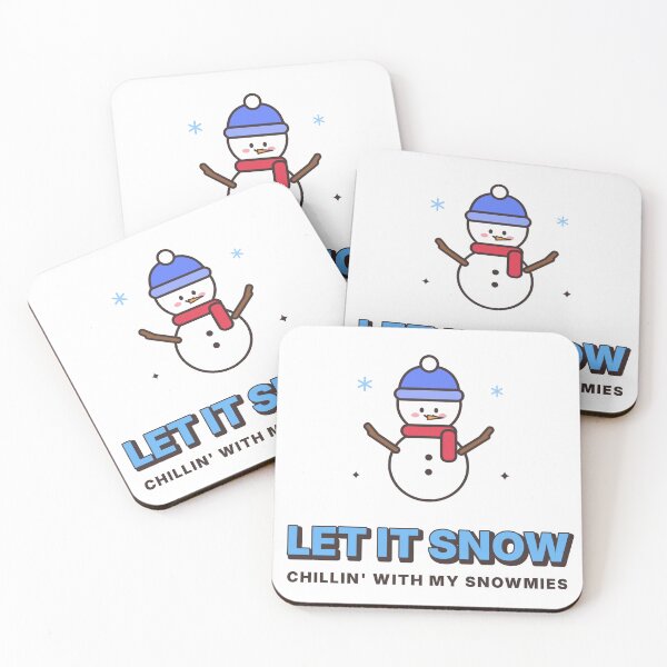 Item preview, Let It Snow Cute Kawaii Snowman Christmas designed and sold by kassimis.