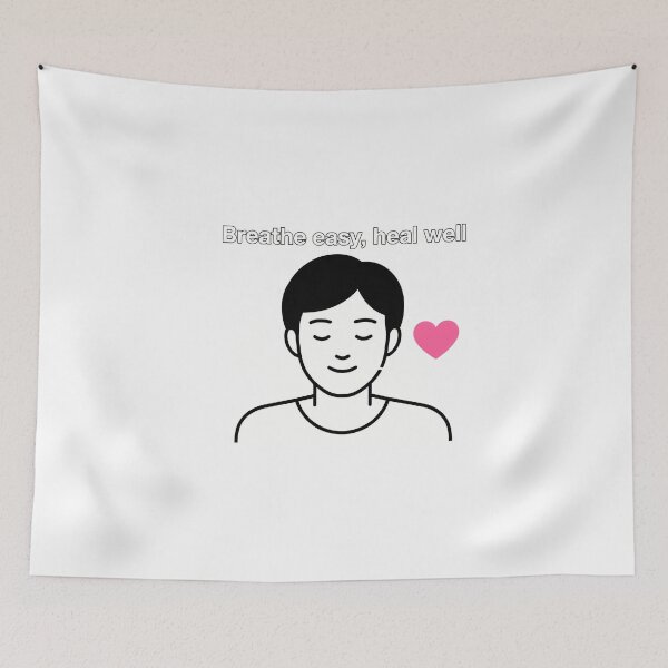 Item preview, Breathe easy, heal well designed and sold by NiftyWrx.