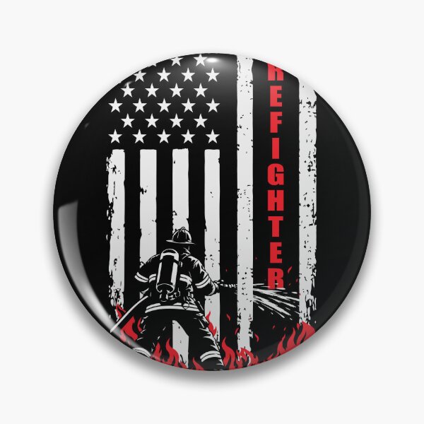 Item preview, Firefighter in Action - American Flag Fire Rescue designed and sold by Marshallamoakohene.