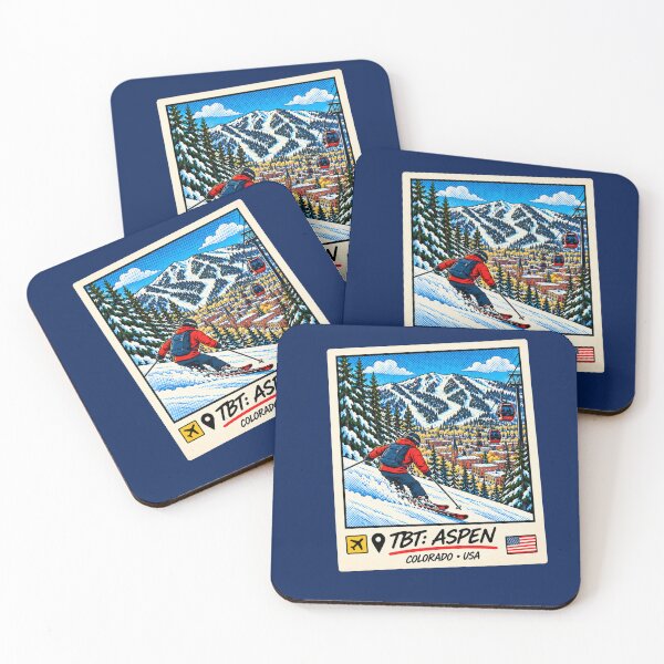 Item preview, TBT Aspen Colorado Ski Resort Vintage Travel Art designed and sold by JEFFCORA.