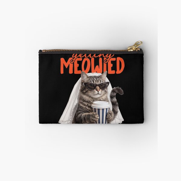 Item preview, Getting Meowied Photorealistic Coffee Cat Bride Pun designed and sold by Designart68.