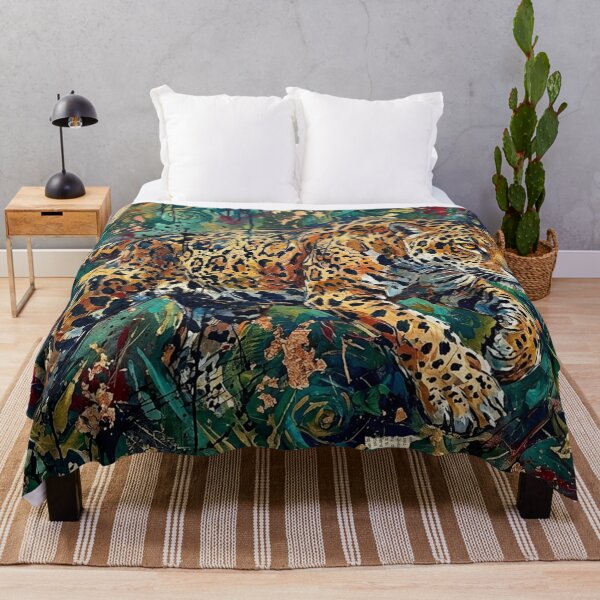 Item preview, Jaguar in Jungle Expressionist Gold Leaf designed and sold by JonelleTshirts.