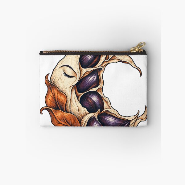 Item preview, Black Garlic Crescent Moon Retro Botanical designed and sold by Drip stamp.