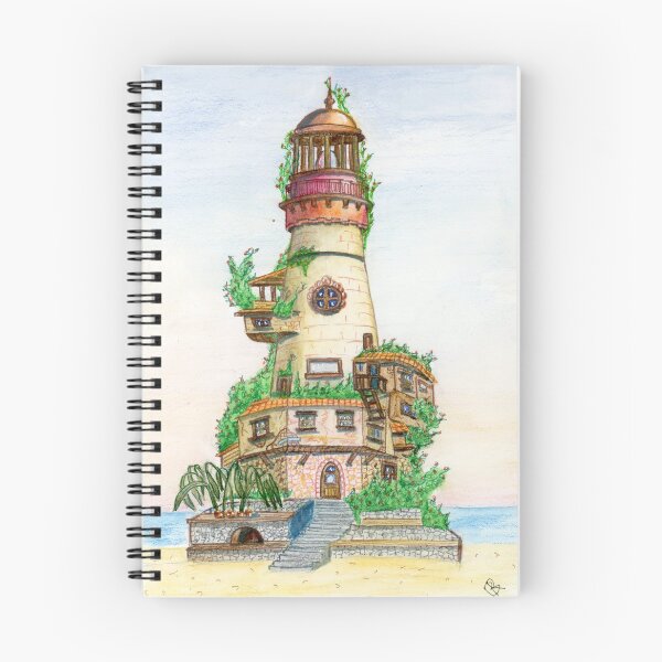 Item preview, Overgrown Lighthouse designed and sold by BorisArtShop.