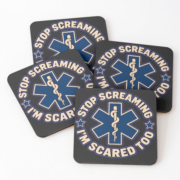 Item preview, Stop Screaming Paramedic, Funny EMT Tees, Emergency Medical Technician Humor designed and sold by BUNNIES-EL.