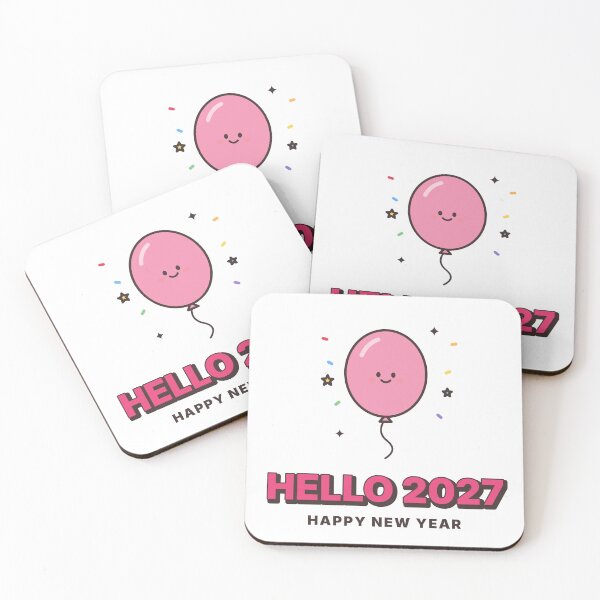 Item preview, Hello 2027 Cute Kawaii Happy New Year Balloon designed and sold by kassimis.