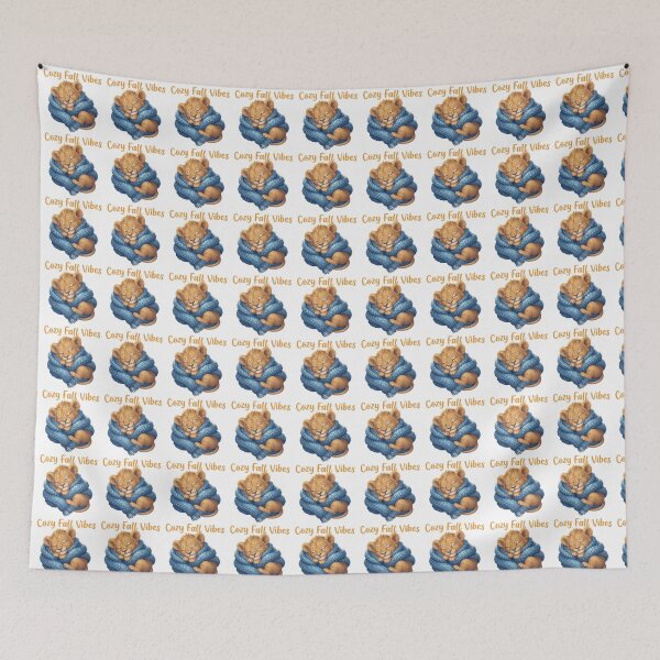 Item preview, Cozy Fall Vibes Lion Cub Art - Cute Sleeping Scarf Wildlife Design designed and sold by ChameleonStars.