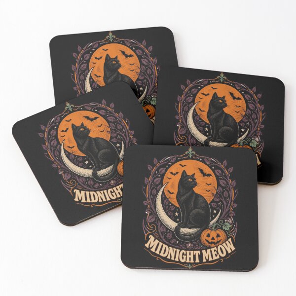 Item preview,  MIDNIGHT MEOW – a stately cat in a Gothic woodcut style n designed and sold by GoGreenLove.