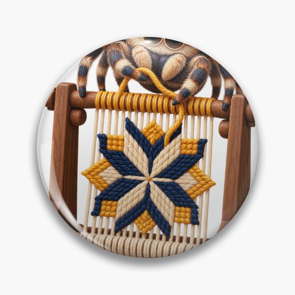 Item preview, Jumping Spider Weaving a Star Loom designed and sold by Drip stamp.