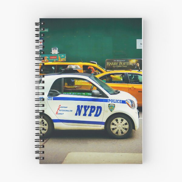 Item preview, New York City Street Photography – NYPD Car and Yellow Taxis designed and sold by pcole123.