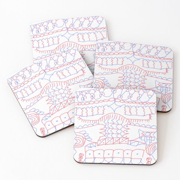 Item preview, beatiful Red and blue pattern for students designed and sold by yousef-moh5251.