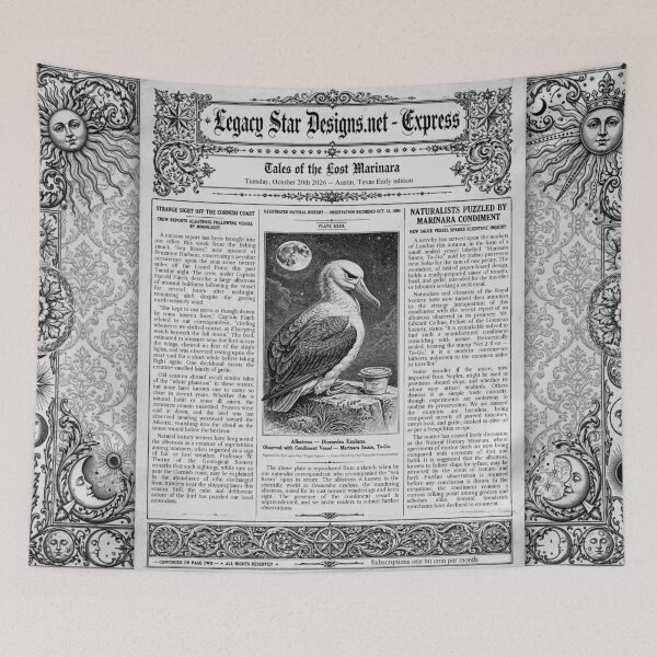 Item preview, Tales of the Lost Marinara -Victorian Albatross Newspaper-Mixed Media - Volume 01, No. 03 designed and sold by Legacy Star Designs.net.