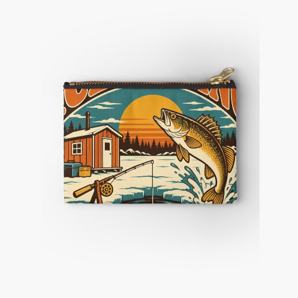 Item preview, Ice Fishing Gift - Hard Water Season designed and sold by RedRubyBubble.
