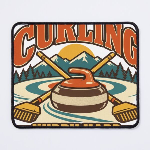 Item preview, Curling Gift - Hurry Hard designed and sold by RedRubyBubble.
