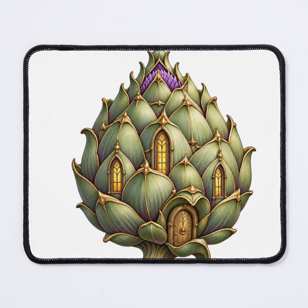 Item preview, Artichoke Cathedral Architectural Botanical Fantasy designed and sold by Drip stamp.