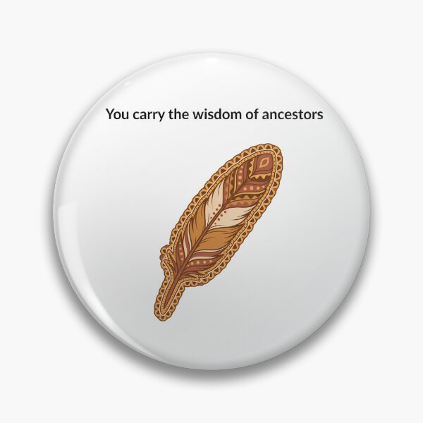 Item preview, Feather Wisdom Native American Heritage Month designed and sold by NiftyWrx.