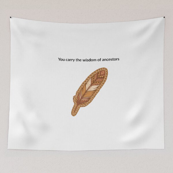 Item preview, Feather Wisdom Native American Heritage Month designed and sold by NiftyWrx.