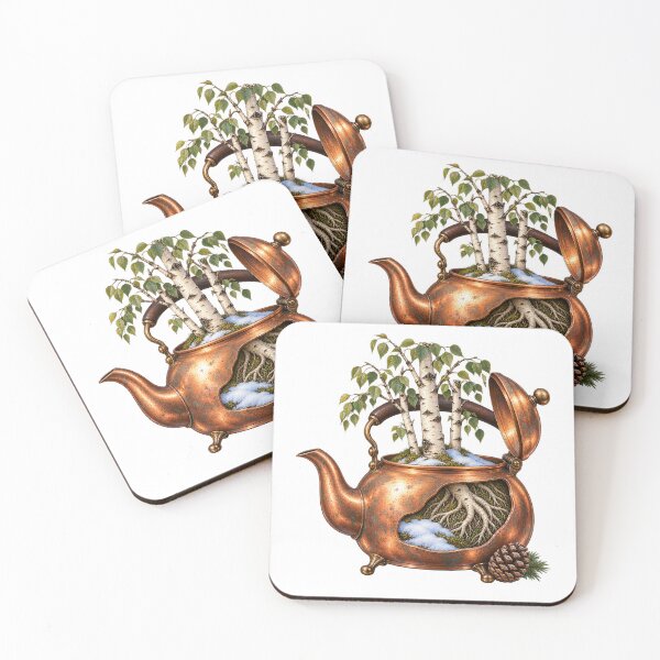 Item preview, Copper Kettle Birch Forest Miniature Winter designed and sold by Drip stamp.