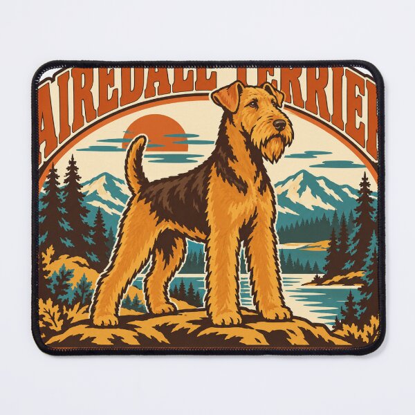 Item preview, Airedale Terrier Gift - King Of Terriers designed and sold by RedRubyBubble.