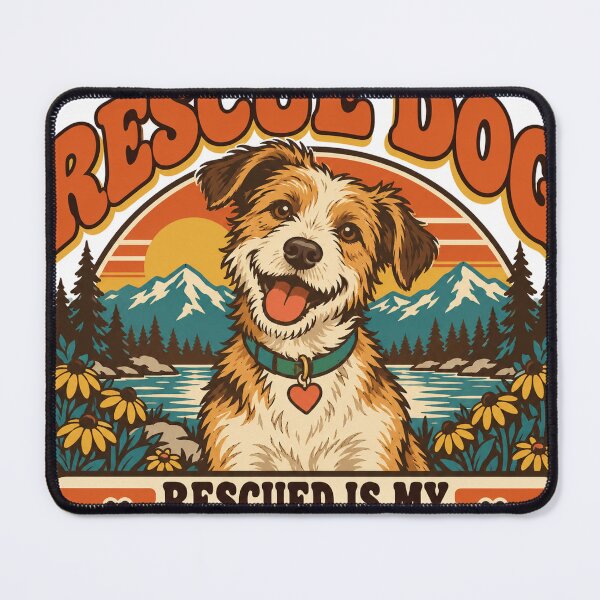 Item preview, Rescue Dog Gift - Rescued Is My Favorite Breed designed and sold by RedRubyBubble.
