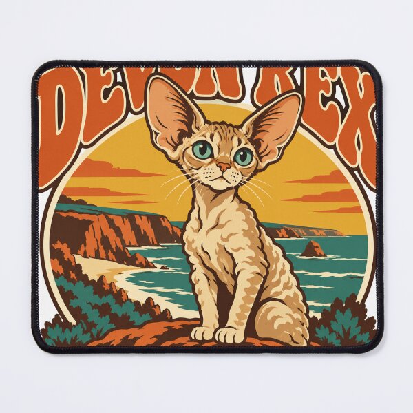 Item preview, Devon Rex Gift - All Ears designed and sold by RedRubyBubble.
