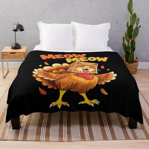 Item preview, Thanksgiving Turkey Cat Meow Meow Funny Feline Design designed and sold by stmpdwrld.