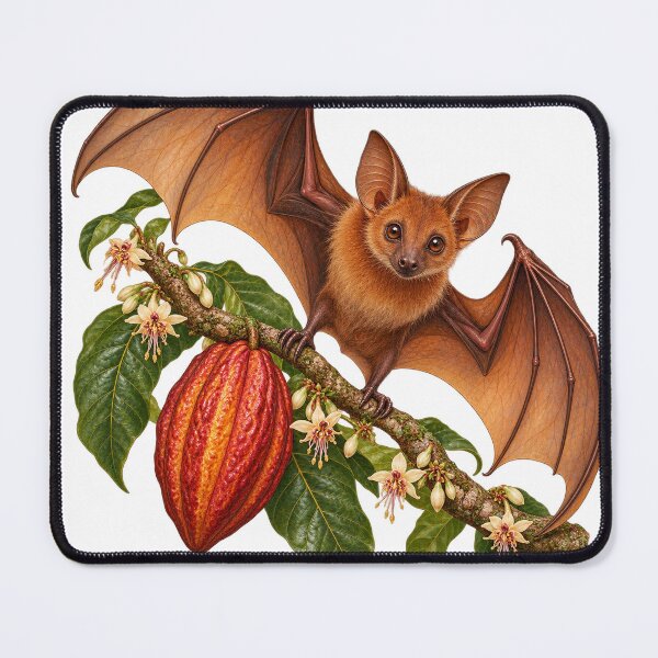 Item preview, Fruit Bat Cacao Blossom Botanical Flight designed and sold by Drip stamp.