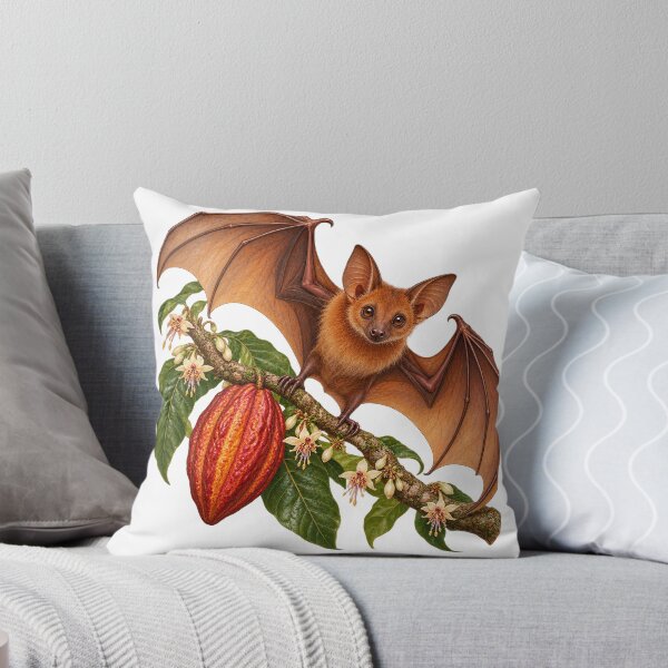 Item preview, Fruit Bat Cacao Blossom Botanical Flight designed and sold by Drip stamp.